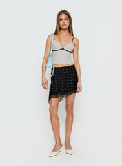 Audreana Cami Top White Polka