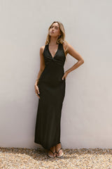 Dancing Till Dark Maxi Dress Black