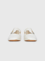 Billini Finnegan Ballet Flats Bone Patent