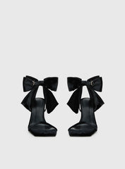 Billini Elesa Bow Detail Stiletto Heels Black