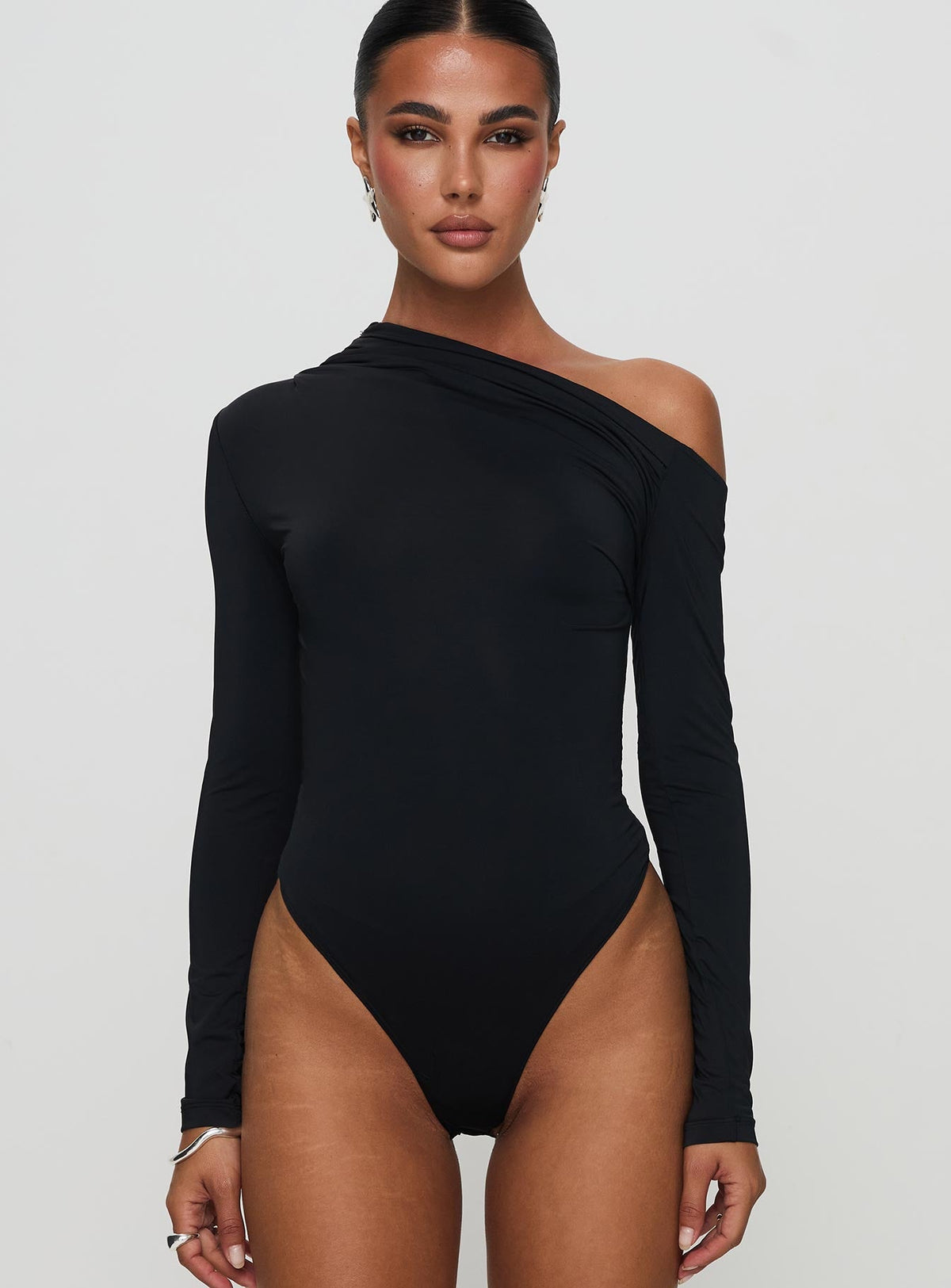 Antilles One Shoulder Bodysuit Black