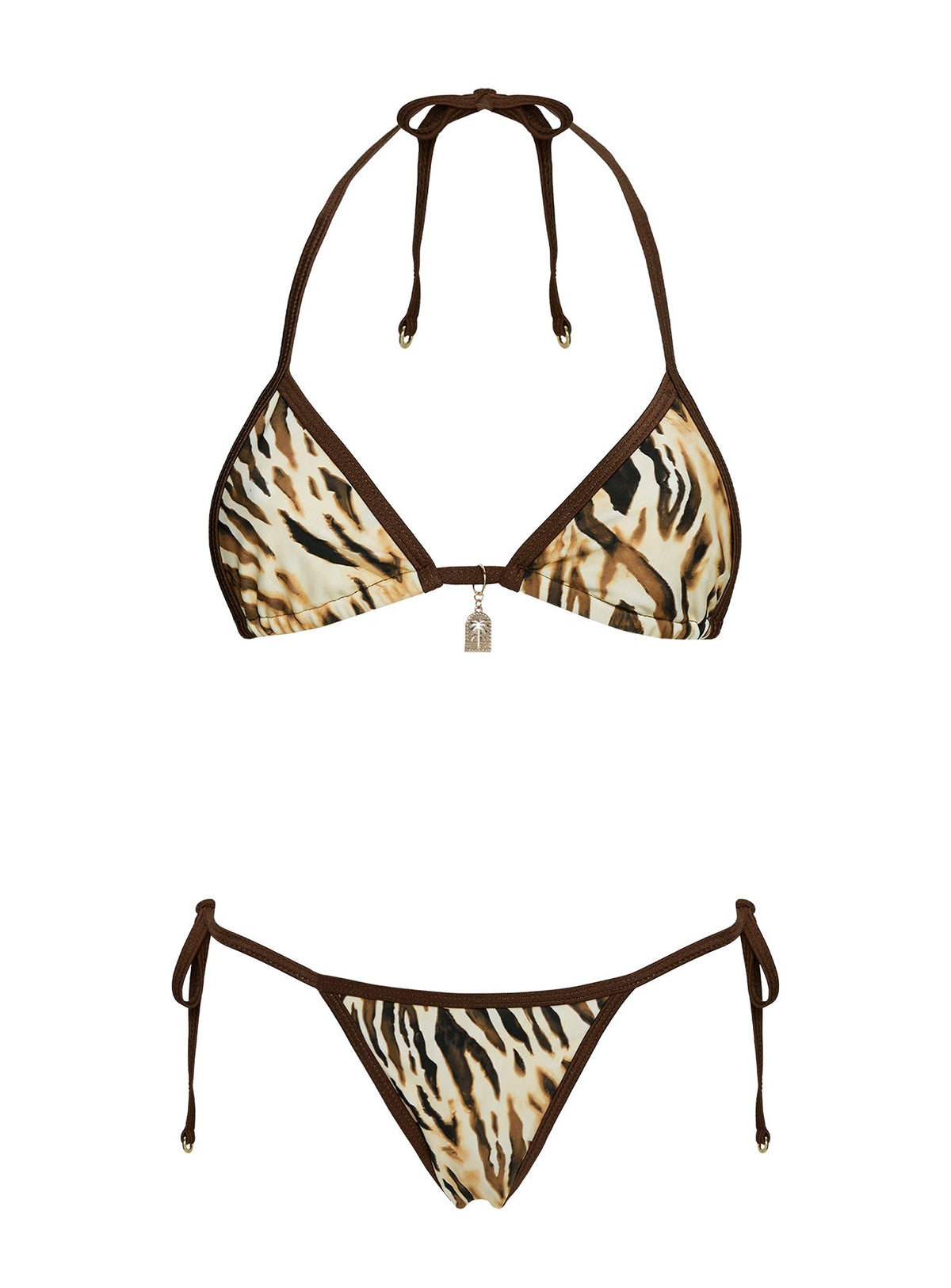Beasley Tie Side Bikini Bottoms Tiger