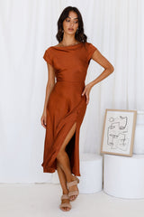 One Last Song Maxi Dress Brown