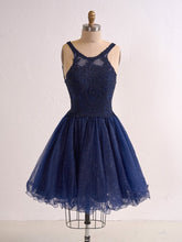 Embellished Embroidery Tulle Short Cocktail Dress