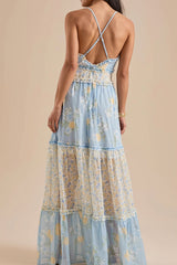 Fresh Boho Floral Cami Maxi Dress