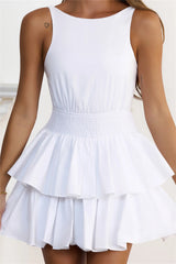 She’s A Whole Vibe Mini Dress White