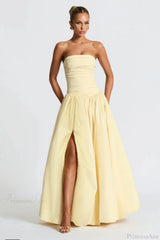 Off Shoulder Split Fitted Elegant Maxi Dress