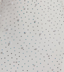 Marcel Rhinestone Faux Pearl Formal Midi Dress