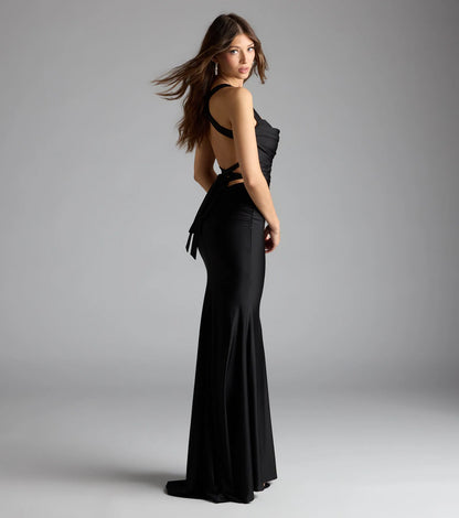 Nadia Lace-Up Mermaid Formal Dress