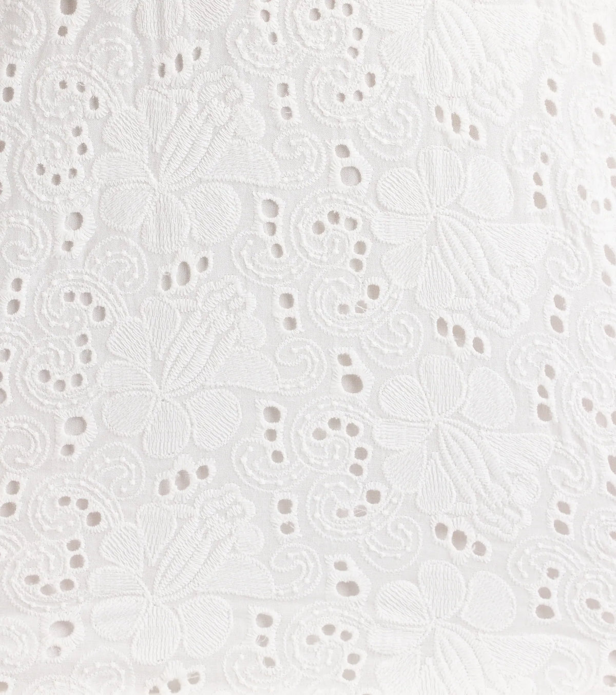 Sweet Lace-Up Cutout Eyelet Skater Dress