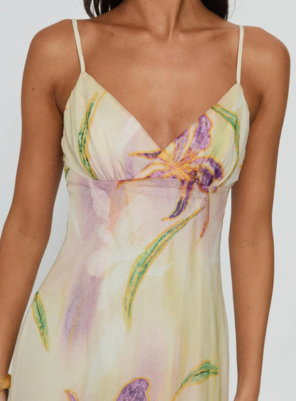 Isakaia Beaded Maxi Dress Floral / Multi