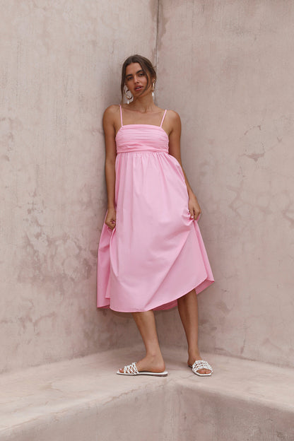 Dreamscapes Midi Dress Pink