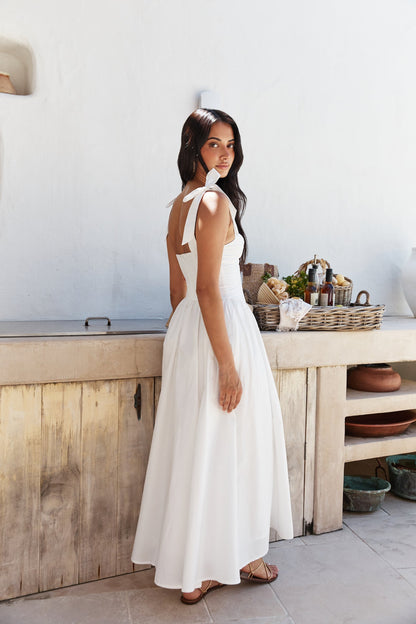 December Dawn Midi Dress White