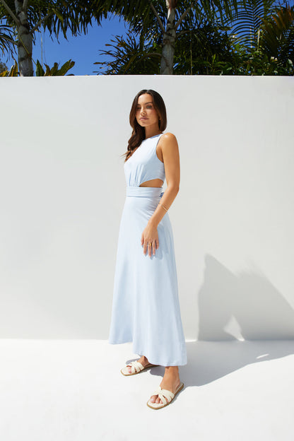 Coastal Glow Maxi Dress Blue
