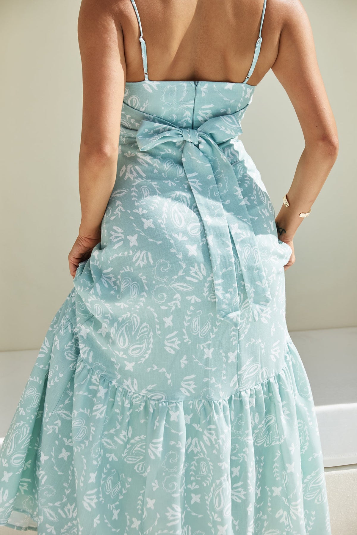 Bright Skies Maxi Dress Green