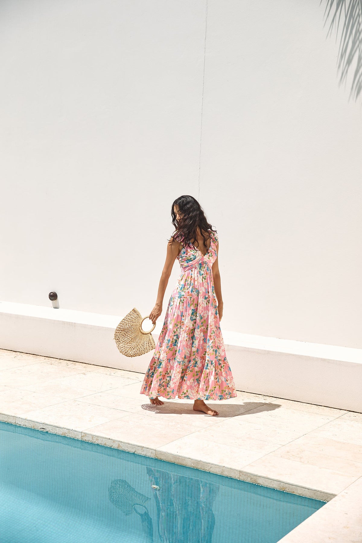 Blossoming Love Maxi Dress Pink