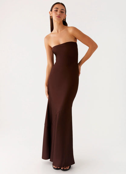 Endless Nights Maxi Dress - Chocolate