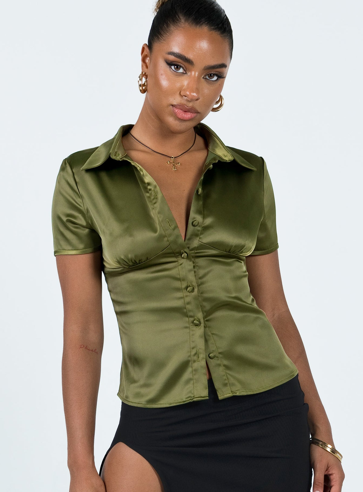 Bessie Top Khaki