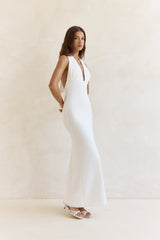 Chic By Day Halter Maxi Dress White