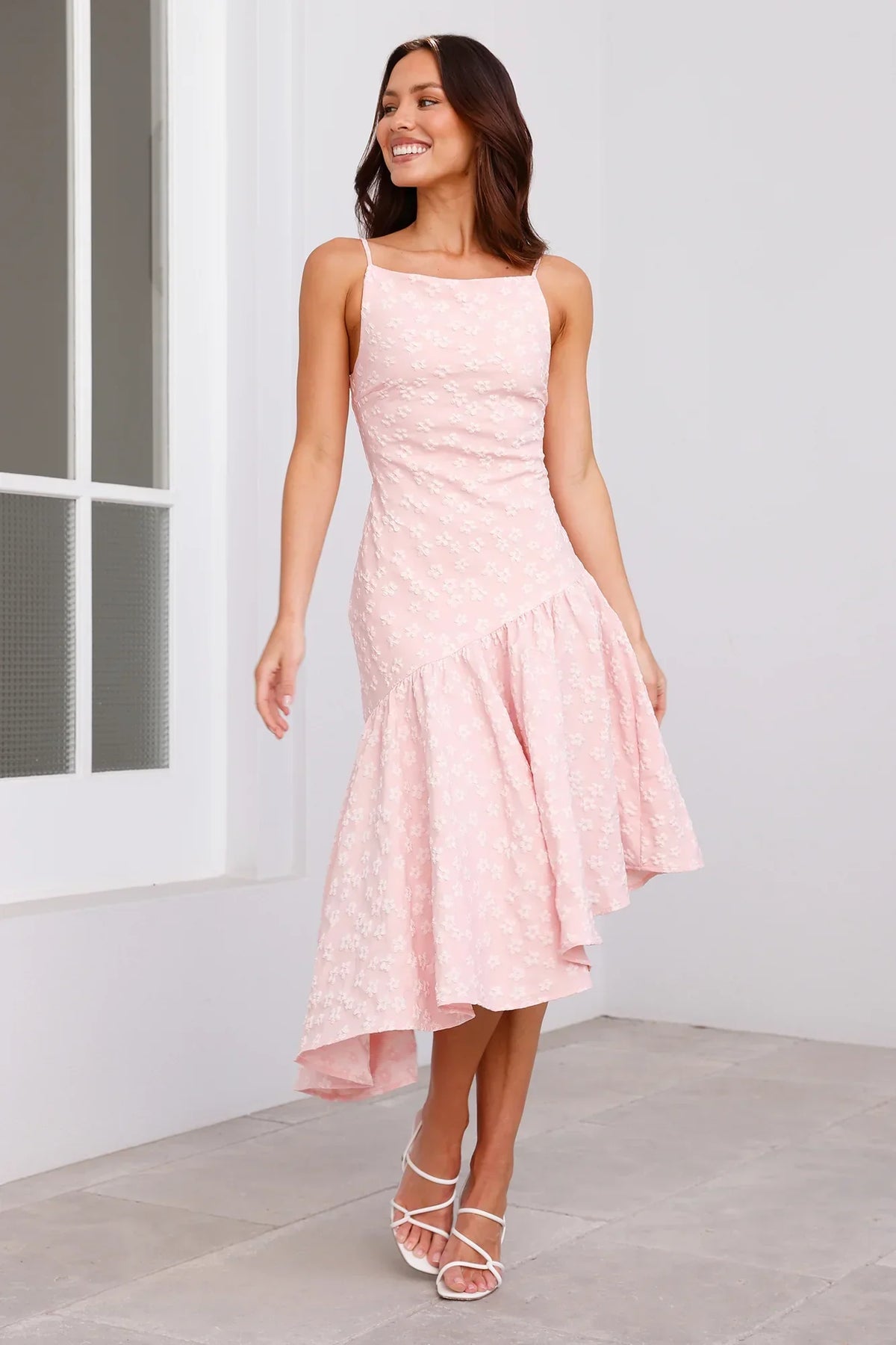 Delicacies Midi Dress Pink