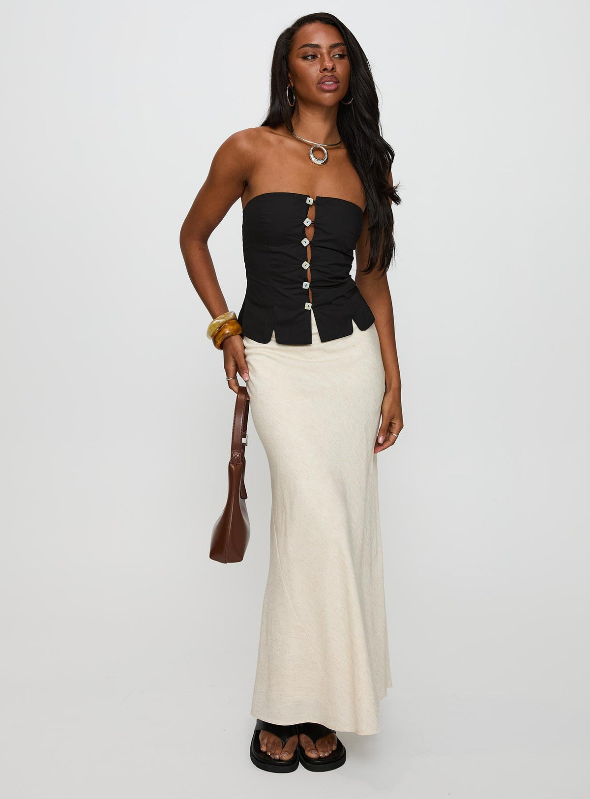 Analeia Strapless Top Black