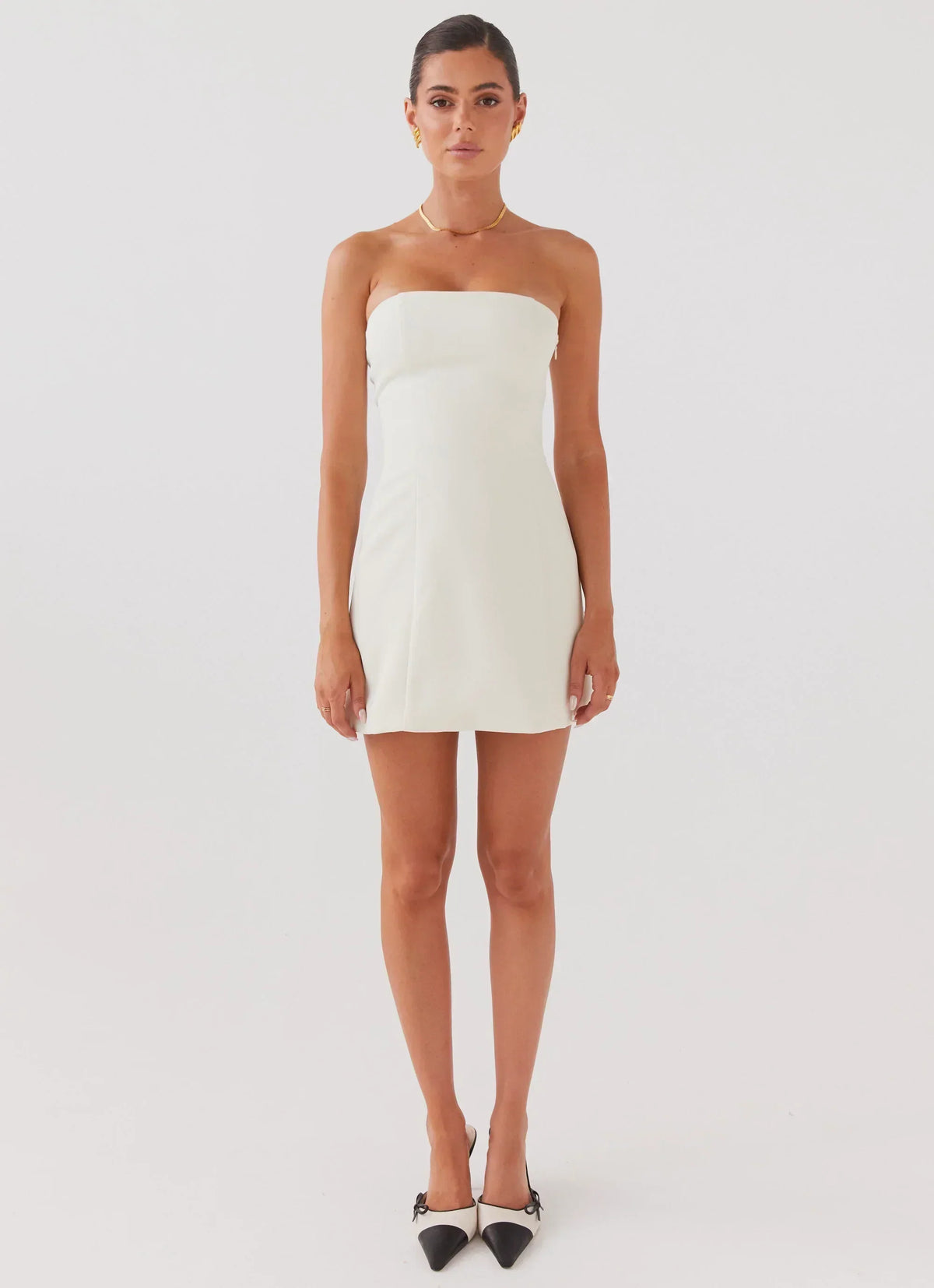 Ayanna Strapless Mini Dress - Ivory