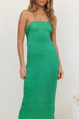 Thinking Of Dusk Maxi Dress Green