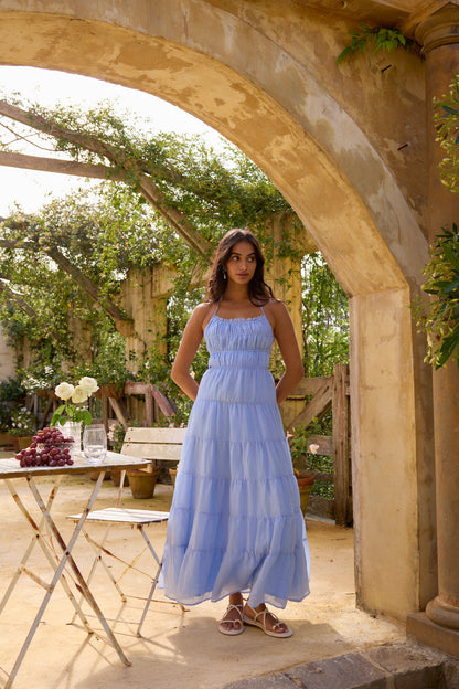 On a Cloud Maxi Dress Blue