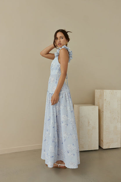 Pretty Smile Maxi Dress Blue