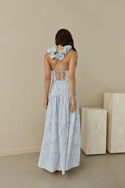 Pretty Smile Maxi Dress Blue