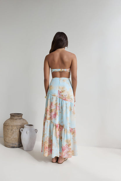 Beyond The Glow Strapless Maxi Dress Print