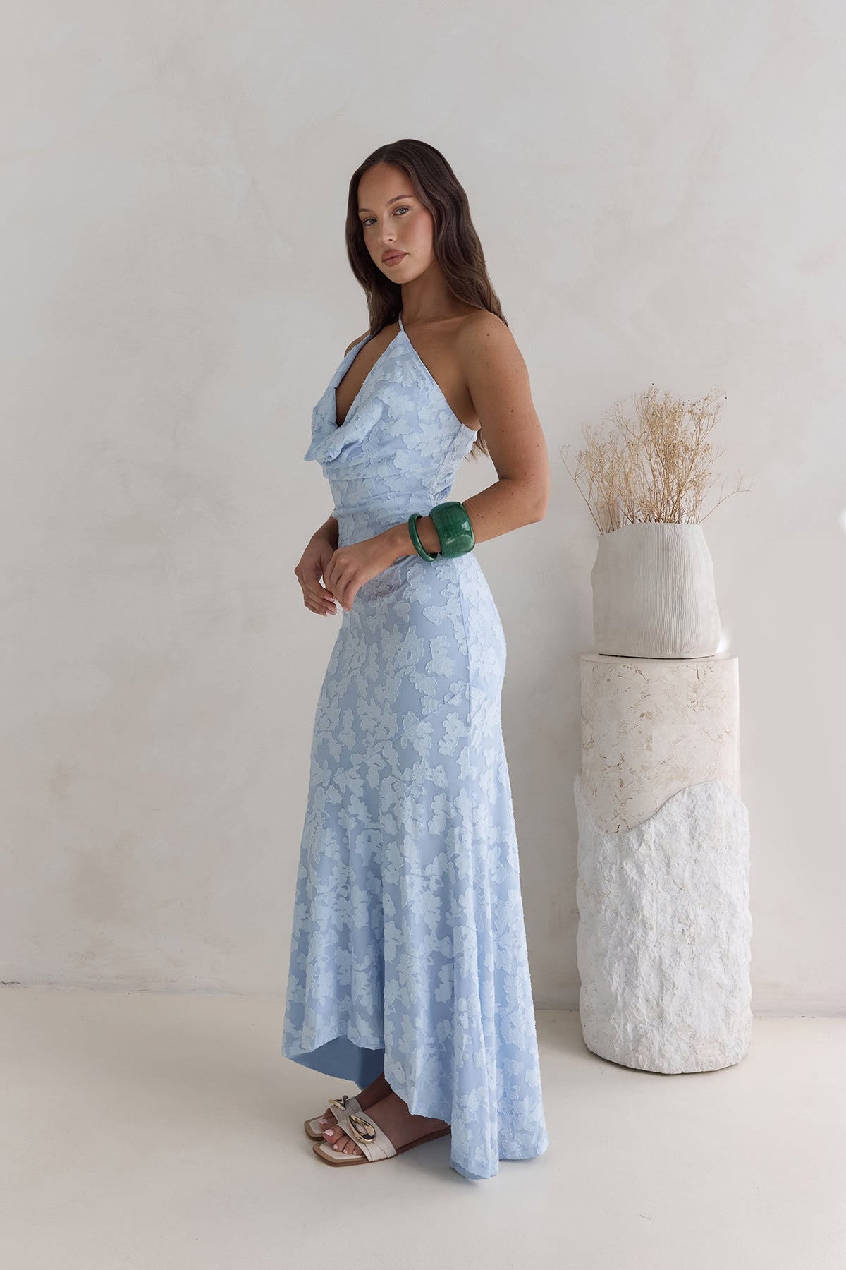 Tales From The Riviera Maxi Dress Blue