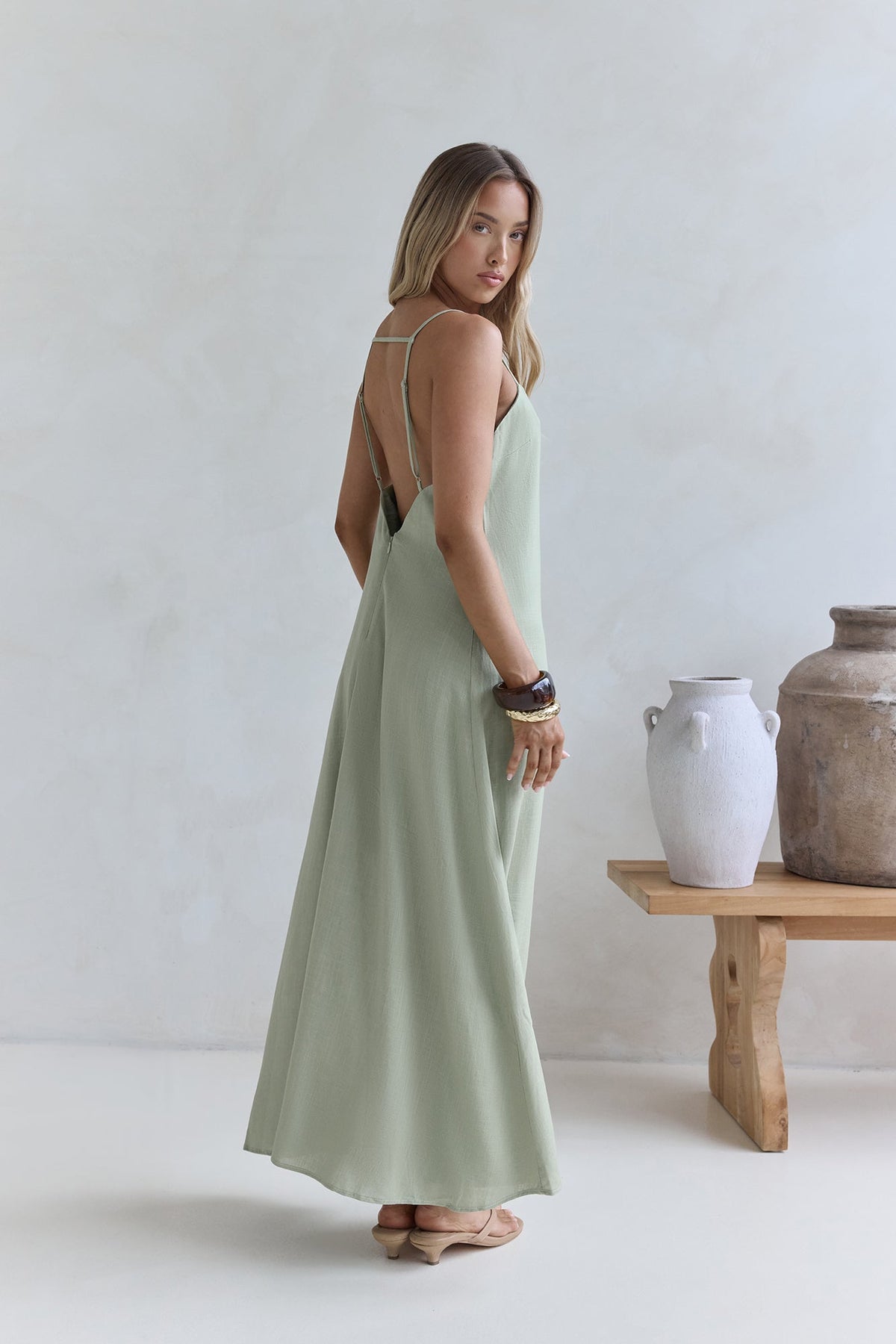 Warmth Of Love Maxi Dress Sage