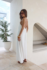 Warmth Of Love Maxi Dress White