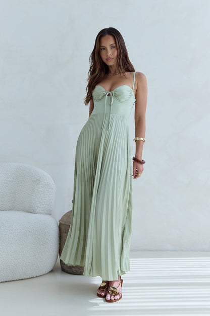 Del Mar Maxi Dress Green