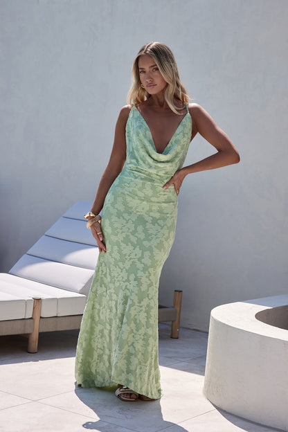 Tales From The Riviera Maxi Dress Sage