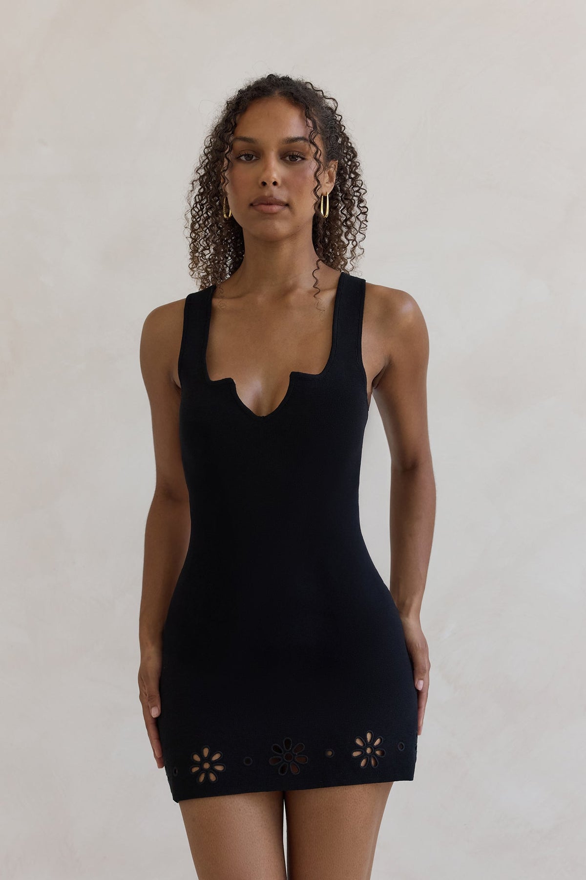 Soft Girl Agenda Mini Dress Black