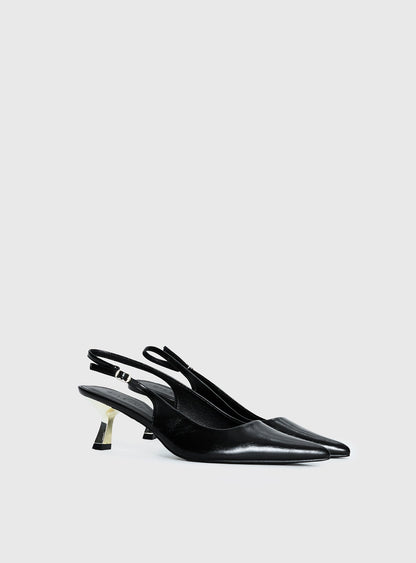 Billini Anaya Pointed Toe Heels Black / Gold