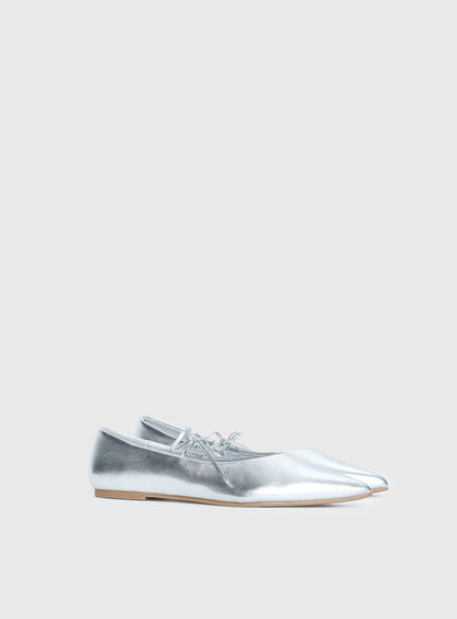 Billini Haruna Ballet Flats Silver Metallic