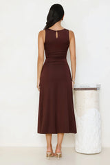 Everything Energy Midi Dress Chocolate