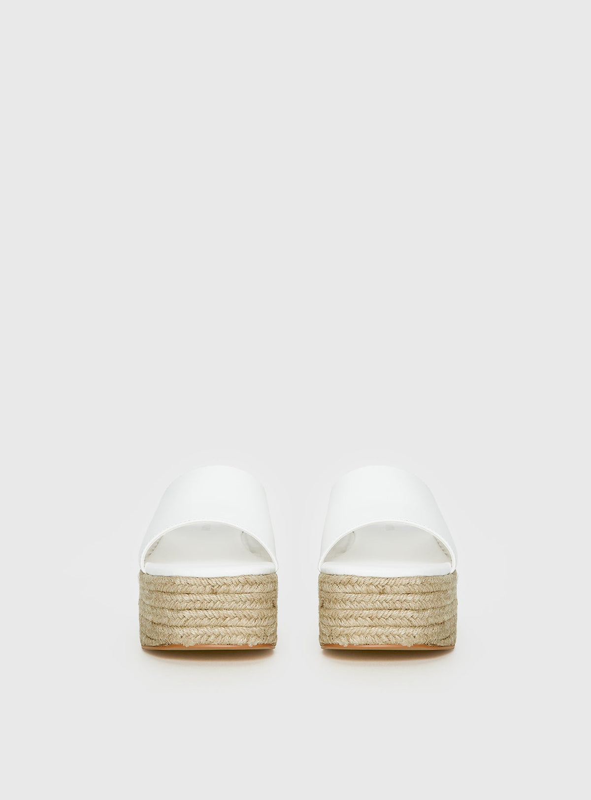 Arton Espadrille Platform Sandals White