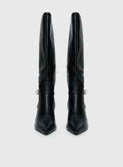 Billini Domineca Knee High Heeled Boots Black