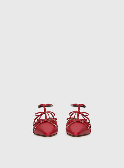 Ballet Club Flats Red