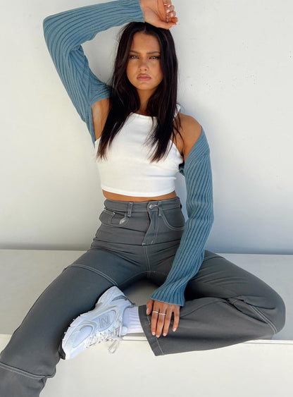 Aytan Bolero Sweater Slate