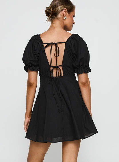 Blissful Mini Dress Black