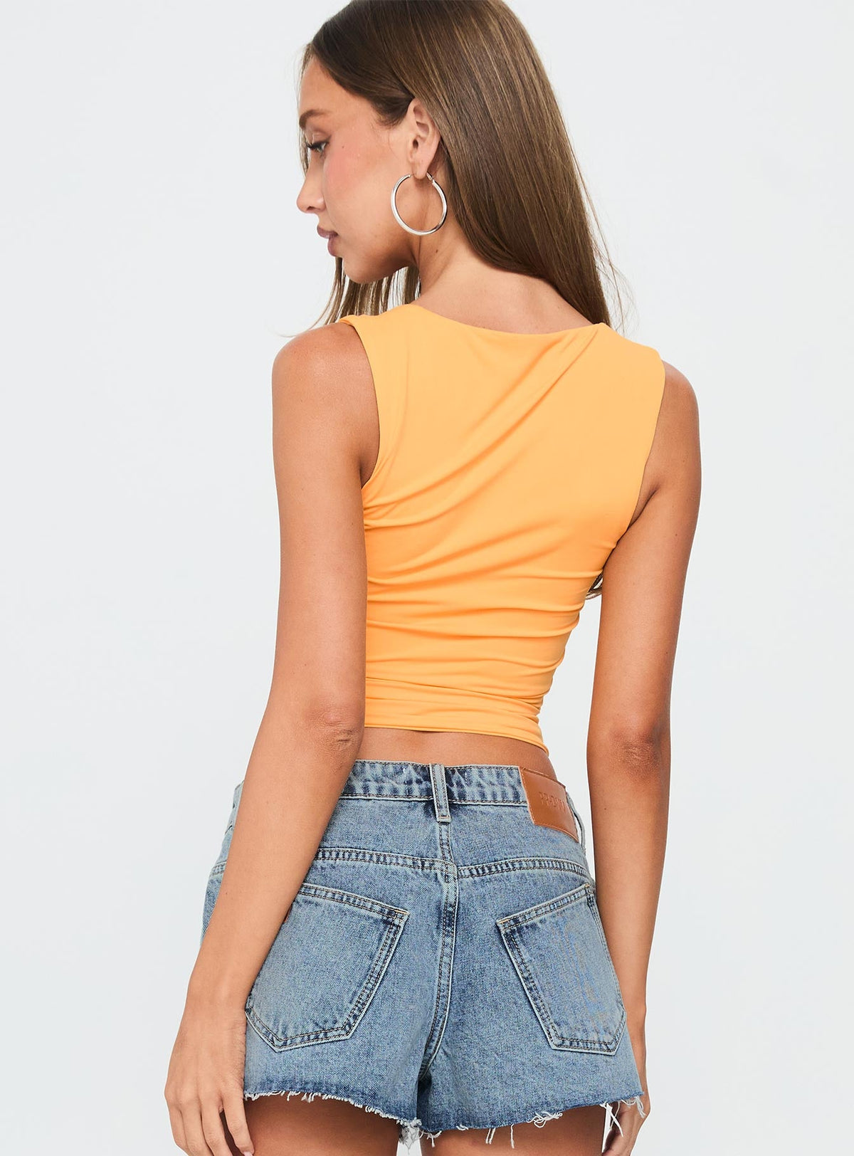Back In Time Top Orange