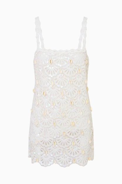 Lamont Crochet Shell Mini Dress