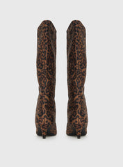 Billini Jovie Knee High Boots Leopard
