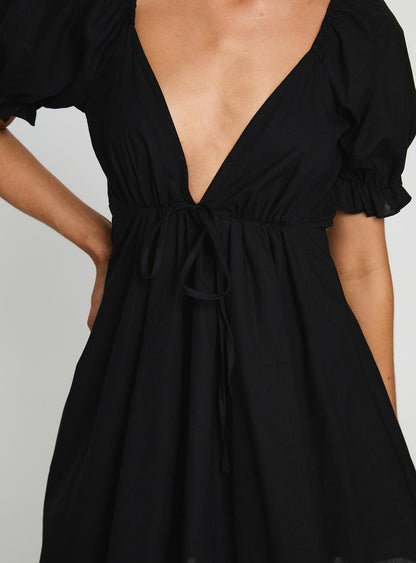 Blissful Mini Dress Black