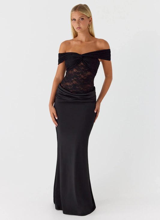 Either Way Maxi Dress - Black